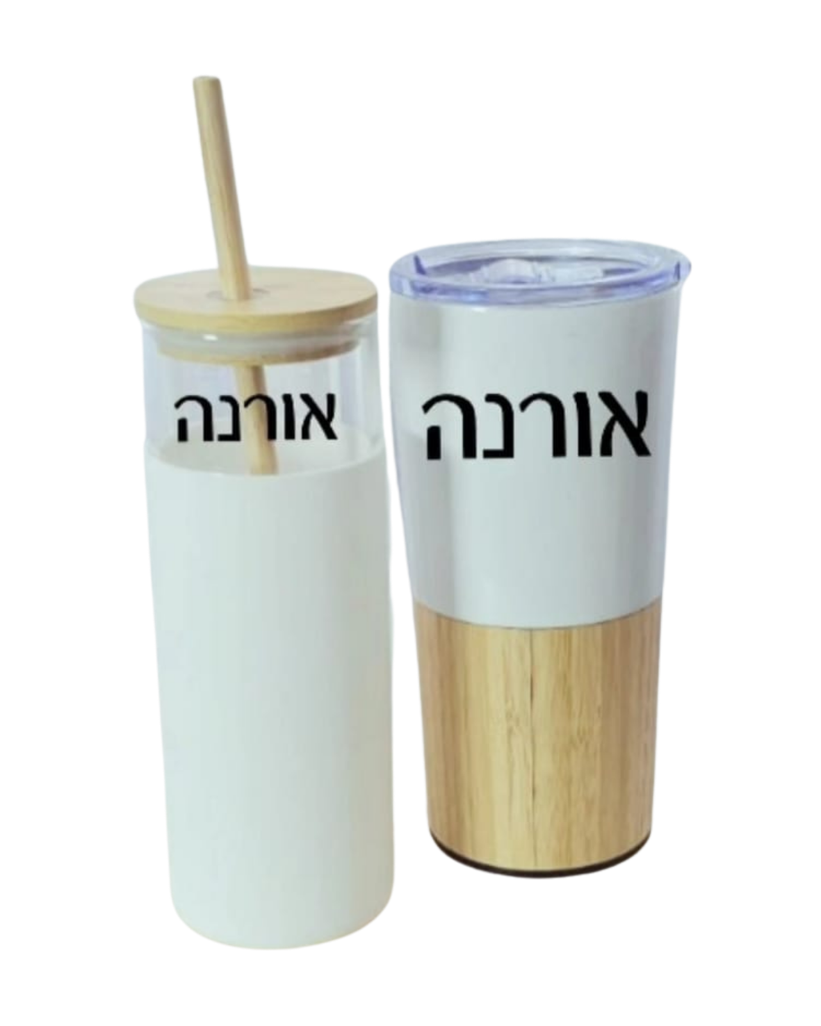 סט כוס תרמית + כוס זכוכית